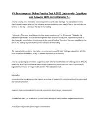 PN Fundamentals Online Practice Test A 2025 Update with Questions and Answers 100% Correct