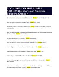 CDC's 2W151 VOLUME 1 UNIT 1: Questions and Solutions for Munitions Handling Equipment