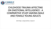 Childhood Trauma and Emotional Intelligence in Young Adults: A Research Proposal
