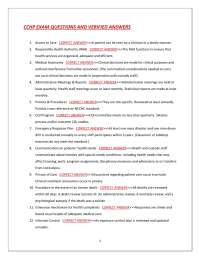 CCHP EXAM QUESTIONS AND VERIFIED ANSWERS