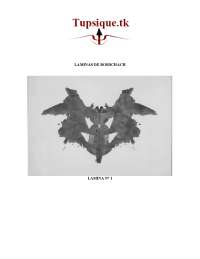Laminas del test rorschach