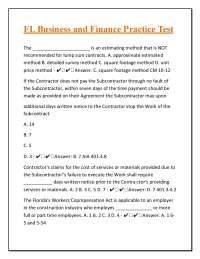 FL Business and Finance|Short Answer Exam Prep:High-Quality Practice Questions And Answers