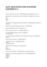 JLTV QUESTIONS AND ANSWERS (GRADED A+).