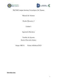 Manual del Alumno: Diseño Mecánico 2 - Unidad 1