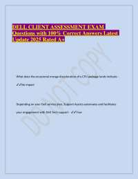 Dell Client Assessment Exam: Questions and Answers