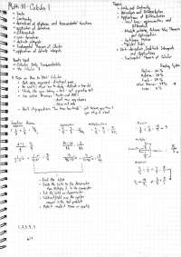 Mathematics-Calculs 1 Derivatives