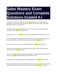 Colorado Motor Vehicle Sales: Exam Questions and Answers