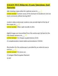 SAGES FES Didactics Exam Questions And Answers