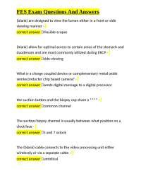 FES Exam Questions And Answers