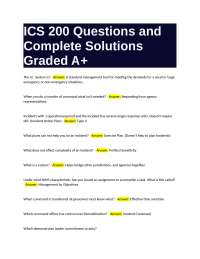 ICS 200 Questions and Answers: A Comprehensive Guide to Incident Command System