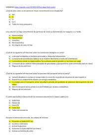EXAMEN FISIOLOGÍA HUMANA