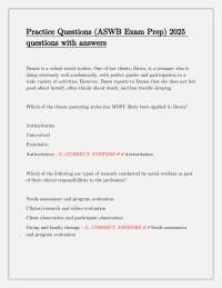 ASWB Exam Prep: Practice Questions for Social Work Professionals