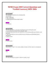 NFHS Volleyball Exam: 100 Correct Questions and Answers for 2025/2026