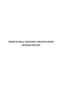 paniere completo di lingua, traduzione e linguistica inglese