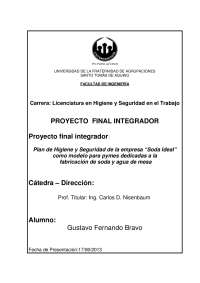 Plan de Higiene y Seguridad para Pymes de Bebidas