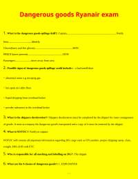 Dangerous Goods Regulations for Ryanair: A Comprehensive Guide for Aviation Professionals