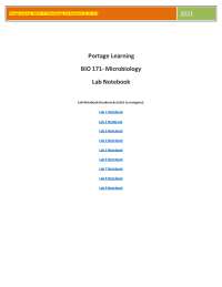 Medical Microbiology Lab Notebook: Microscopy & Staining