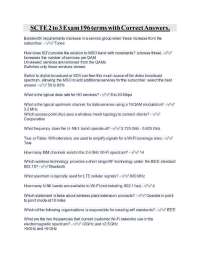 SCTE 2 to 3 Exam 196 terms with Correct Answers.