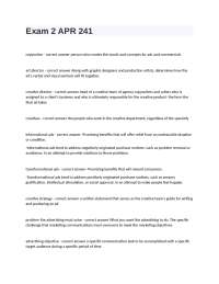 Advertising Terminology and Concepts: A Glossary for Students