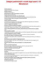 Indagini patrimoniali e degli asset L-14 Mercatorum banca dati aggiornata con inedite