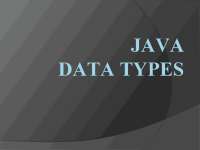 Java Data Types: Primitive and Non-Primitive Data Types