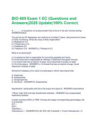 BIO 669 Exam 1 EC |Questions and Answers|2025 Update|100% Correct.