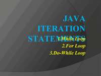 Java Iteration Statements: While, For, and Do-While Loops