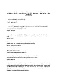 DANB ICE EXAM PREP QUESTIONS AND CORRECT ANSWERS 100% VERIFIED!!