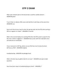 OTP 2 EXAM QUESTIONS AND ANSWERS 2025