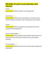 P99 Boiler Practice Exam Questions And Answers