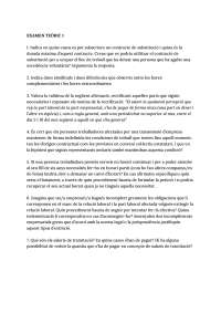 Preguntas de examen de Derecho Laboral II