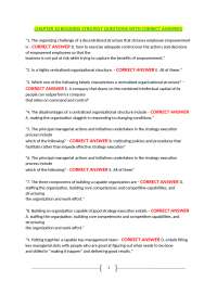 CHAPTER 10 BUSINESS STRATEGY