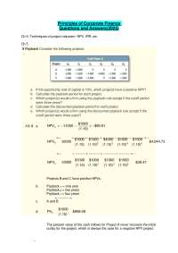 Principles of Corporate Finance Questions and Answers(2025)