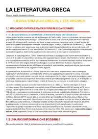 RIASSUNTO_A.Beltrametti, La letteratura greca. Tempi e luoghi, occasioni e forme