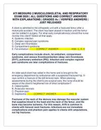 Musculoskeletal and Respiratory Concepts: Practice Questions and Answers