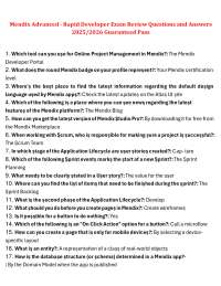 Mendix Advanced-Rapid Developer Exam Review Questions & Answers 2025/2026 Guaranteed Pass