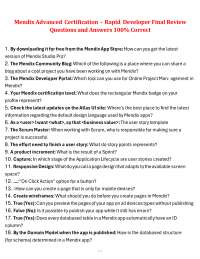 Mendix Advanced Certification-Rapid Developer Final exam  Questions & Answers 100% Correct