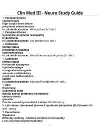 Differential Diagnosis of Neurological Conditions: Symptoms and Causes