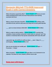 Benjamin Mitchell TTU-ISQS Improved Exam 3 with Correct Answers.