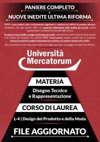 Disegno Tecnico e Rappresentazione | PANIERE NUOVE INEDITE ULTIMA RIFORMA | L-4/L4 | 2025