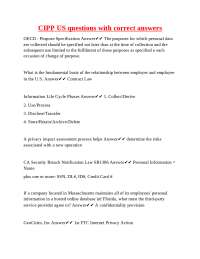 CIPP US Questions and Answers: A Guide to Data Privacy and Security