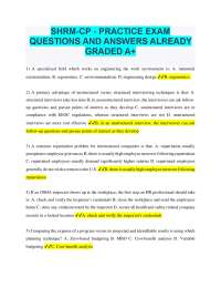 SHRM-CP Practice Exam: Questions and Answers