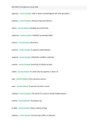 NLN PAX A-Z Vocabulary Review 2023: Comprehensive Word List and Definitions