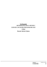 Paniere 2025 METODOLOGIA DELLA RICERCA prof. Barbieri Stefano