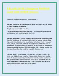 Medicine's Evolution: 1845-1945 (iGCSE Edexcel Exam Review)
