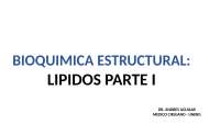 Bioquímica Estructural: Lípidos Parte I