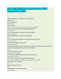 ttt1 Exam Questions and Answers 100% Solved 2025/2026