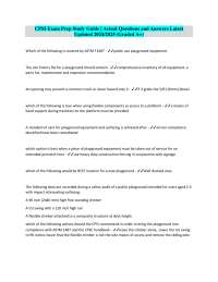 CPSI Exam Prep Study Guide | Actual Questions and Answers Latest Updated 2024/2025 (Graded