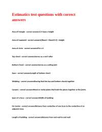 Estimatics Test Questions and Answers: A Guide to Roof Truss Terminology and Calculations