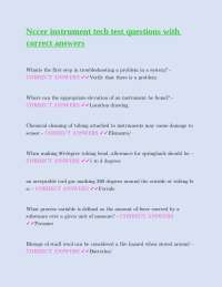 Nccer instrument tech test questions with correct answers
